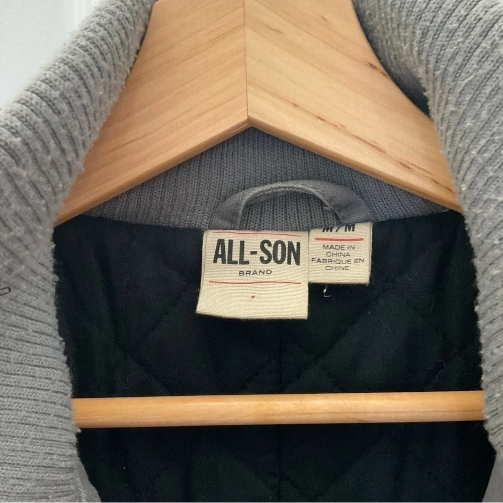 Urban‎ Outfitters x All-Son | Utility Field Jacket Medium Gray Quilted Lining - Picture 4 of 5